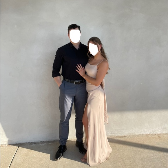 Revelry - Steph Crepe Bridesmaid Dress in Champagne - Picture 6 of 6